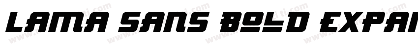 Lama Sans Bold Expan字体转换